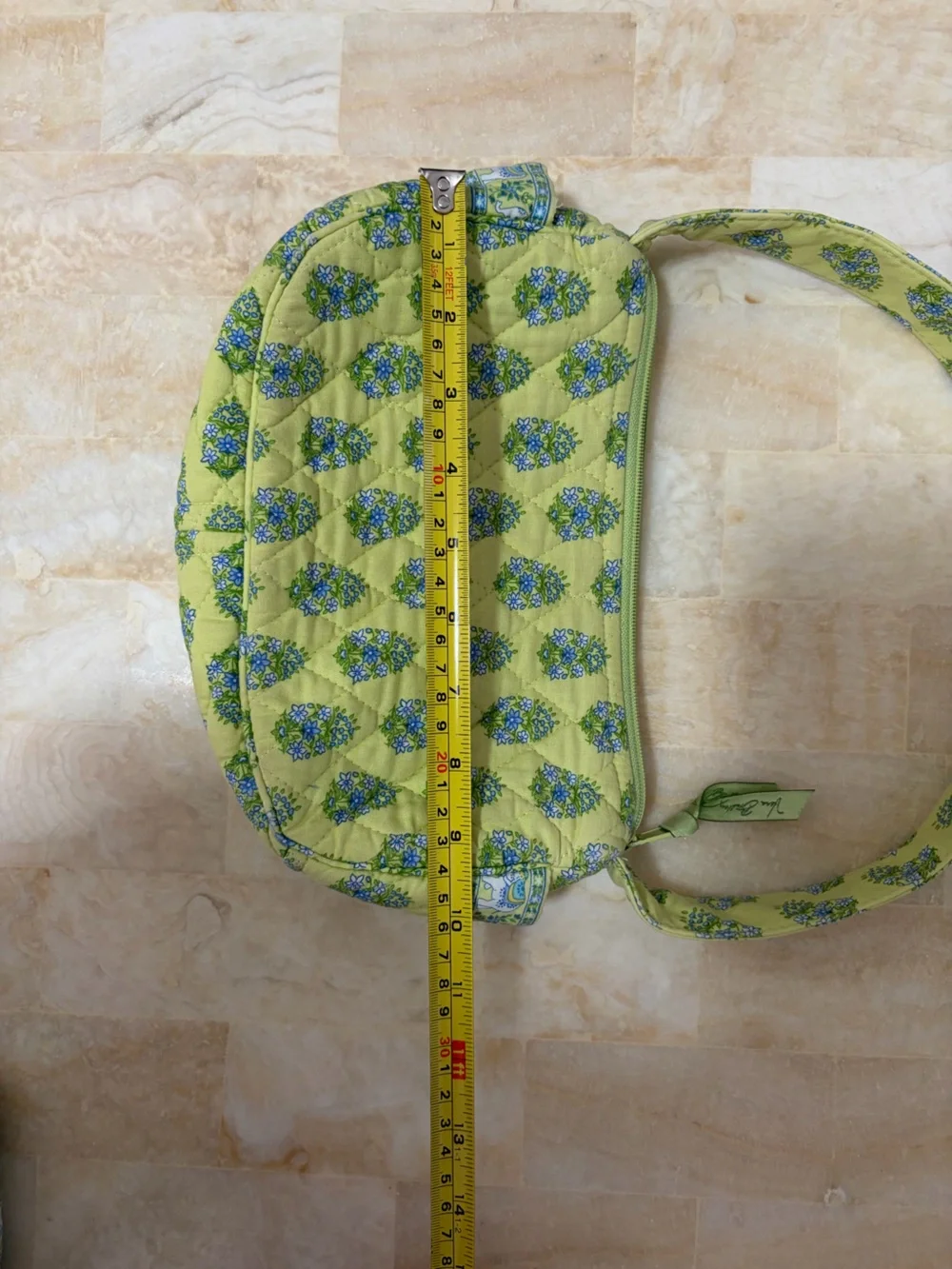 Vera Bradley Citrus Elephant Quilted Shoulder Bag & Matching Wallet Set